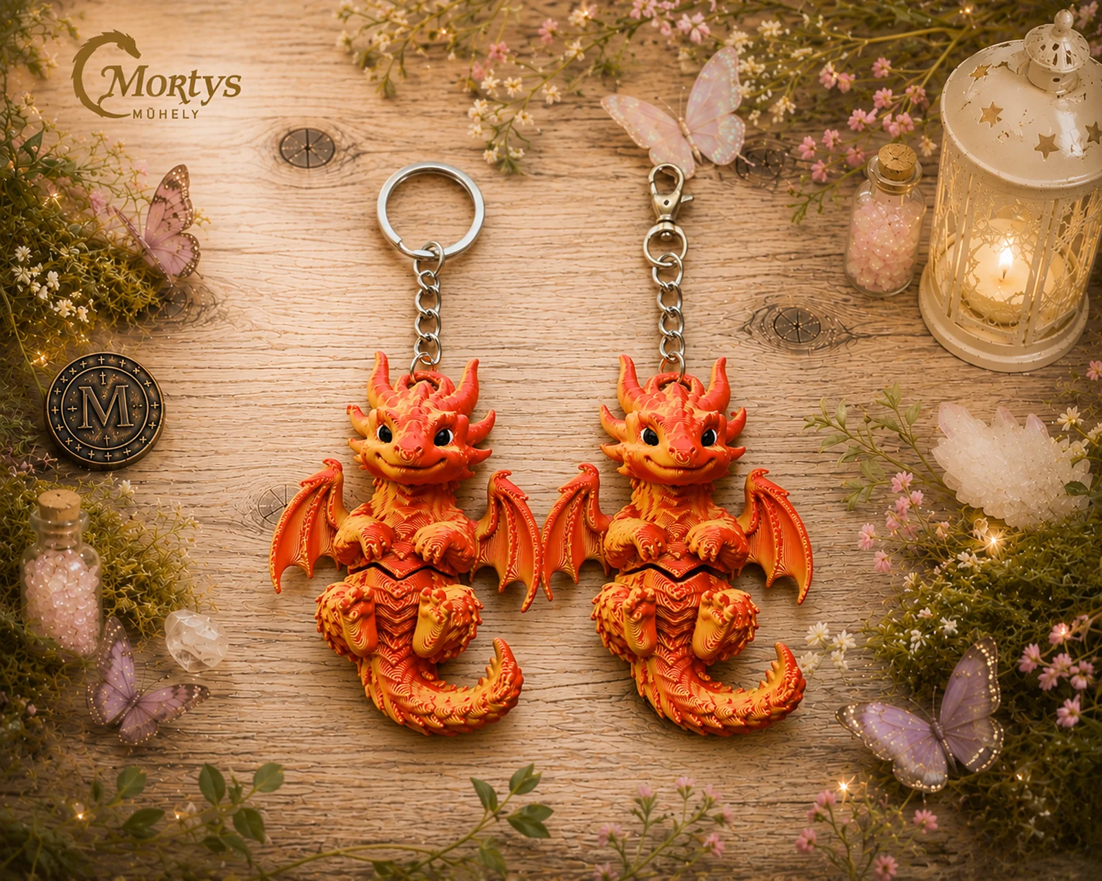 Kissárkányos-fantasy kulcstartó és dísz (átmenetes) - Image 2