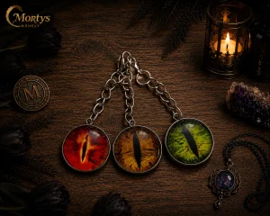 Sárkányszemes-fantasy kulcstartó és dísz