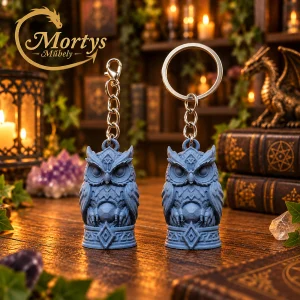 Misztikus Bagoly – 3D nyomtatott fantasy kulcstartó