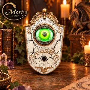 Animált Halloween ajtócsengő világító és mozgó szemmel, hanggal